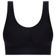 thumbnail image 1 of kpoplk Plus Size Sports Bra,Smooth Wireless Bra for Women, Seamless 360 Degree Support, Smooth fit no Buldges(Black), 1 of 5