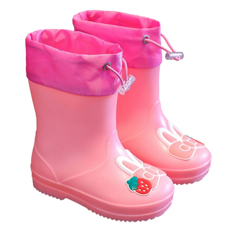 Girls pink clearance rain boots