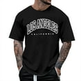 thumbnail image 1 of kpoplk Striped Short Sleeve T Shirts for Men Casual Fit Basic Cotton Shirts(Black,3XL), 1 of 4
