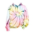 thumbnail image 1 of kpoplk Teen Girl Clothes Tie Dye Sweatshirt Tops Girls Fall Winter Hoodie(Yellow,5-6 Years), 1 of 3