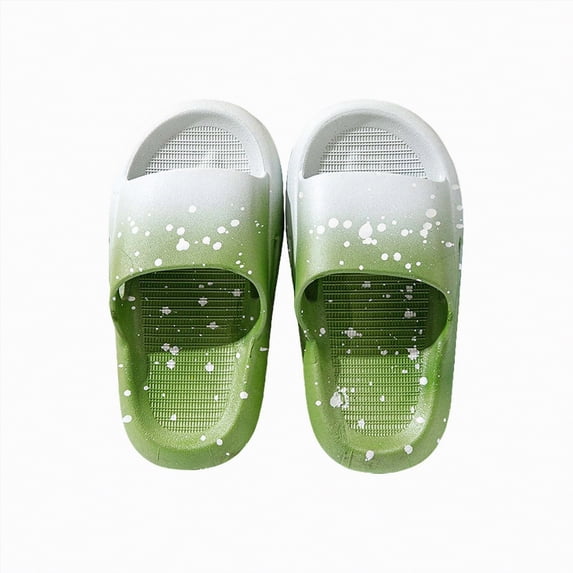 kpoplk Toddler Boys Girls Slippers Cute Bear Home Slippers Indoor Slippers for Toddle Kids Boys Girls(Green,2.5)