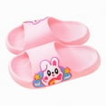 thumbnail image 1 of kpoplk Toddler Slides Slipper Bunny Pillow Sandals Summer Quick Dry Bathroom Slides Beach Water Non-Slip Kids Shower Shoes(Red,11), 1 of 5