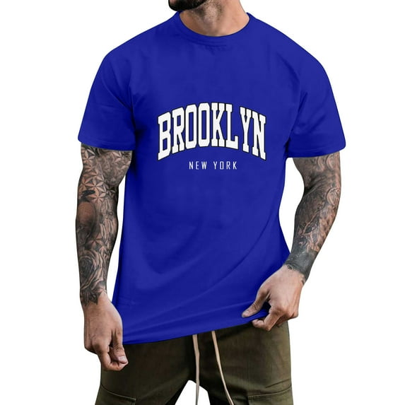 kpoplk Tshirts Shirts for Men Short Sleeve Lightweight Graphic Tshirts 3D Pullover Shirts Casual Stylish(Dark Blue,5XL)
