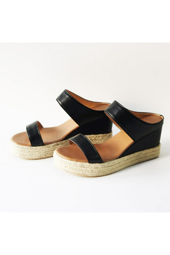 Wedges For Women, for Women Open Toe Ankle Strap Wedge Heels Sandals Summer Comfy Platform Sandal Shoes Summer Sandals For Women