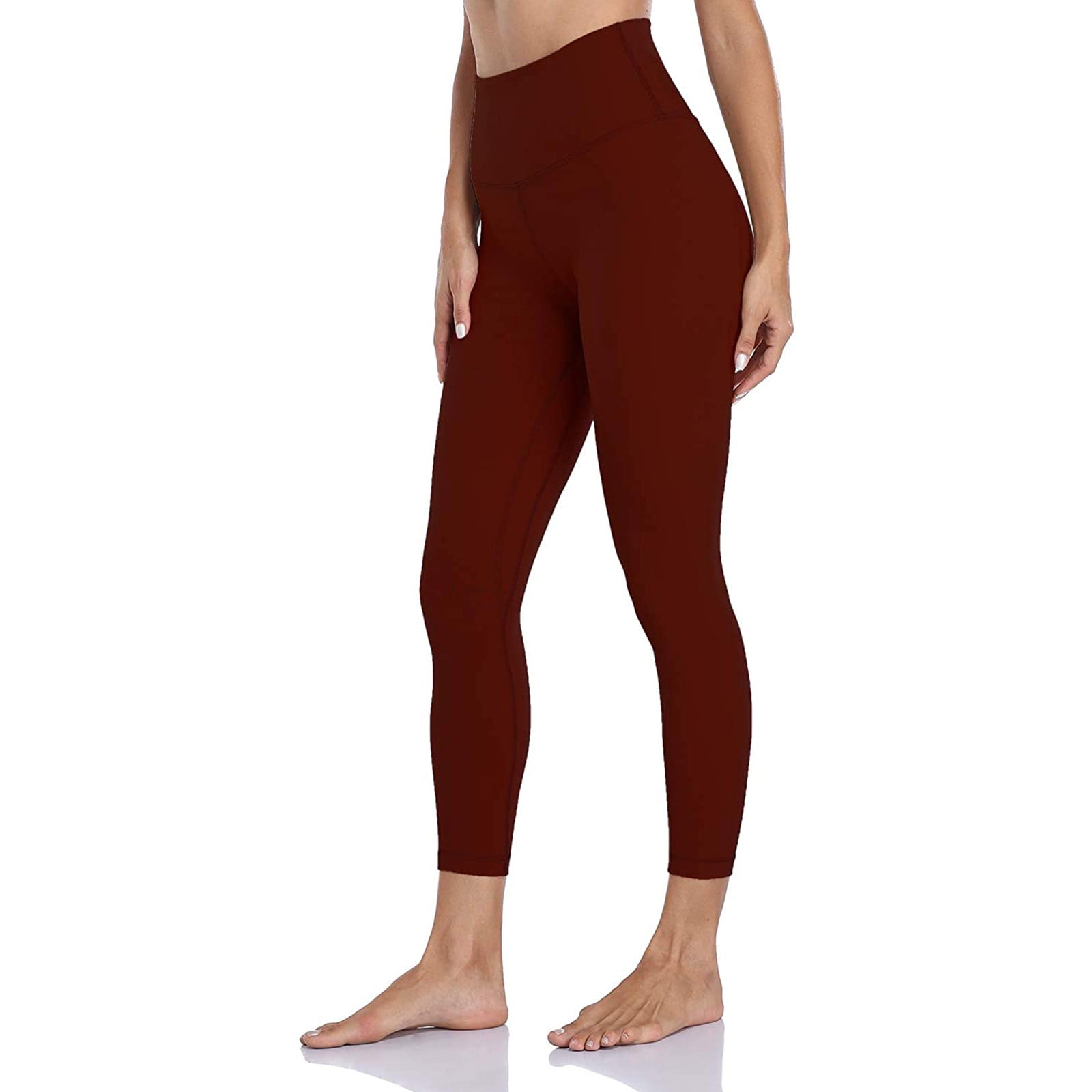 kpoplk Wide Leg Yoga Pants For Women,High Waisted Leggings for Women  Workout Leggings with Inner Pocket Yoga Pants for Women(Red,XL)