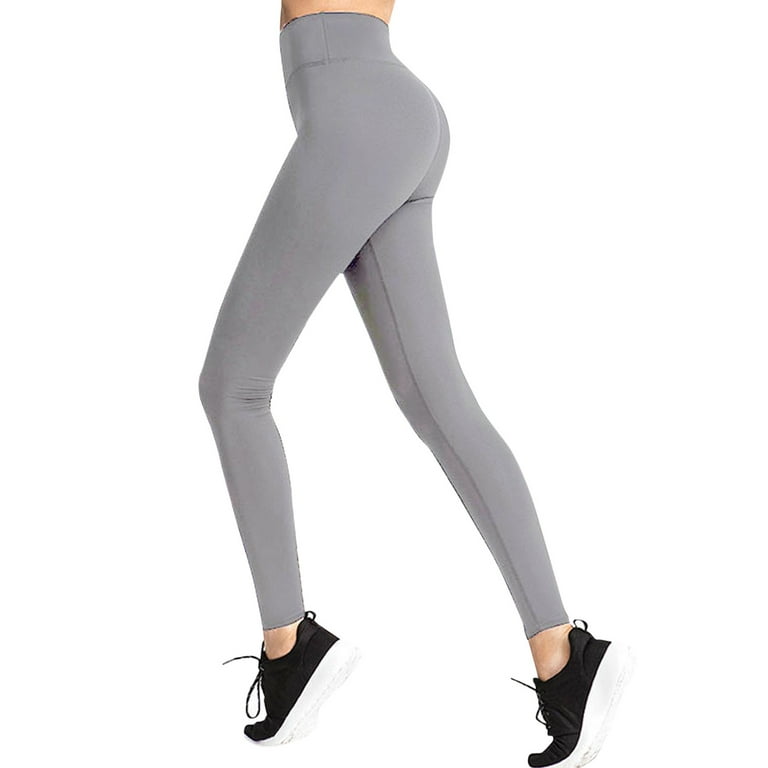 kpoplk Women Yoga Pants,High Waisted Pattern Leggings for Women - Buttery  Soft Tummy Control Printed Pants for Workout Yoga(Grey,3XL)