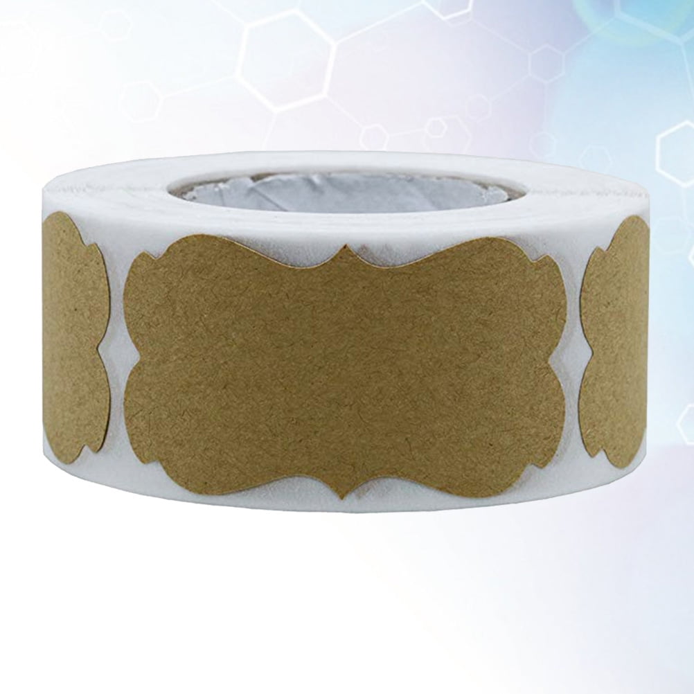 kraft paper stickers 300 Pcs Kraft Paper Stickers Packaging Sealing
