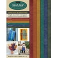 thumbnail image 1 of kraft-tex Designer: kraft-tex Designer Sampler 6 Deep, Rich Colors Hand-Dyed & Prewashed : Kraft Paper Fabric, 6 Sheets 8.5" x 11'' (General merchandise), 1 of 1