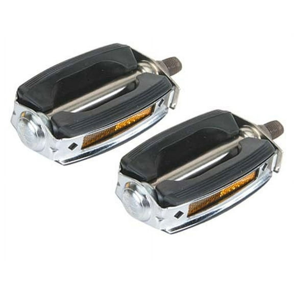 krate Pedals 1/2" Black/Chrome. Bike pedals, bicycle pedal, for lowrider , beach cruiser, chopper, limo, stretch bike