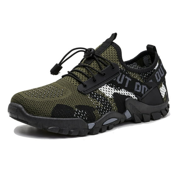 krdevn Barefoot Shoes Women/Men - Men Sneakers Summer Pattern Mesh Breathable Non Quick Drying Outdoor Creek Walking Shoes,River Trekking Shoes, Fishing Wader Boots