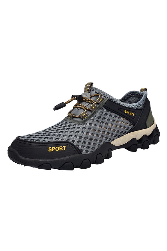 Barefoot Shoes Women/Men - Men Summer Mesh Breathable Hiking Shoes Walking Shoes Outdoor Travel Shoes Sports Shoes,River Trekking Shoes, Fishing Wader Boots