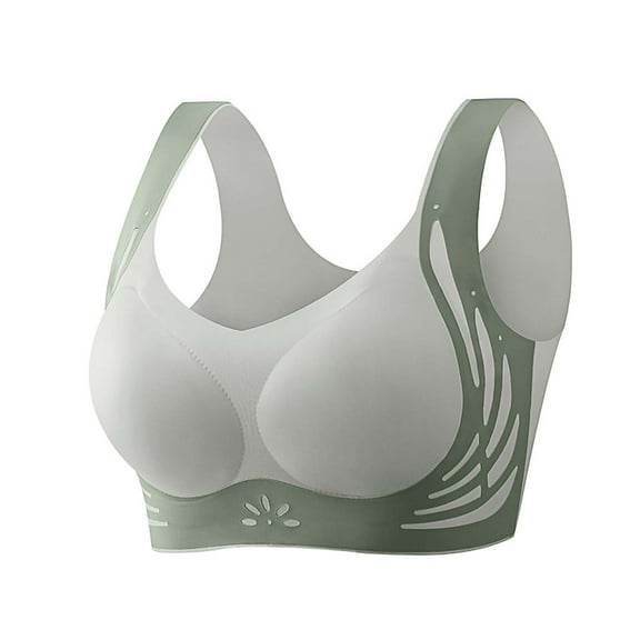 Krdevn Women's Wireless T-Shirt Bra - Seamless Comfort, Lift & Side Support, Wirefree, Smoothing, Push Up, No Straps,for Size Small Size- 3XL