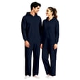 thumbnail image 1 of krdevn Couples Hooded Jumpsuit Full Zip Long Sleeve One Piece Pajamas Loose Fit Lightweight Loungewear for Home Everyday Wear,XXL, 1 of 9