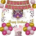 kreat4joy Cheetah Print Birthday MMF7 Decorations Girl, Cheetah Happy