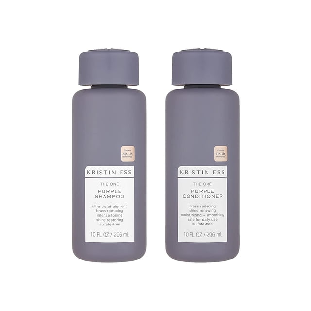 kristin ess "the one" purple shampoo and conditioner set for blonde