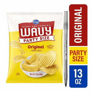 kro-Kroger Original Wavy Potato Chips Party Size