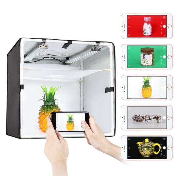 kshioe 40cm 16" x 16" Desktop Photo Studio Adjustable Assembling Portable