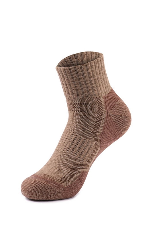 Ankle Medium Crew Socks for Men Thick Winter Warm Soft Comfy Solid Color Ski Hiking Athletic Sock