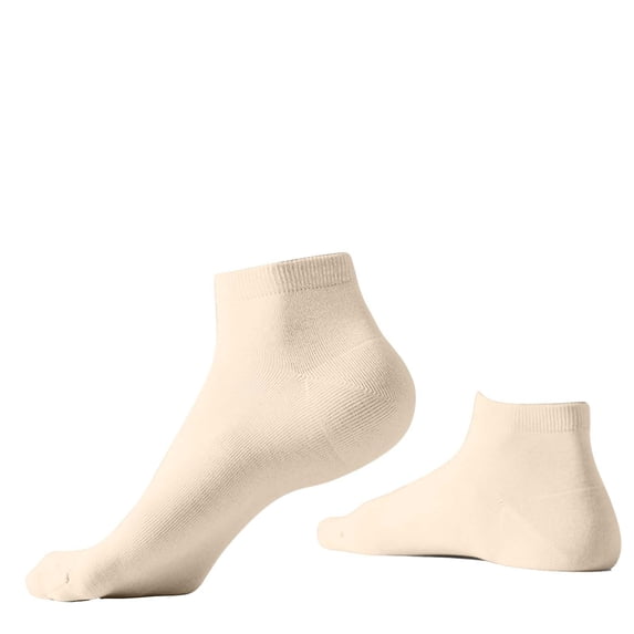 ktowifly Athletic Ankle High Crew Sock for Home Travel Work Sports Solid Color Comfortable Soft Socks