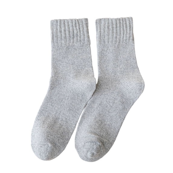 ktowifly Floor Socks for Women Men Solid Color Casual Thick Warm Soft Comfortable Casual Tube Sock