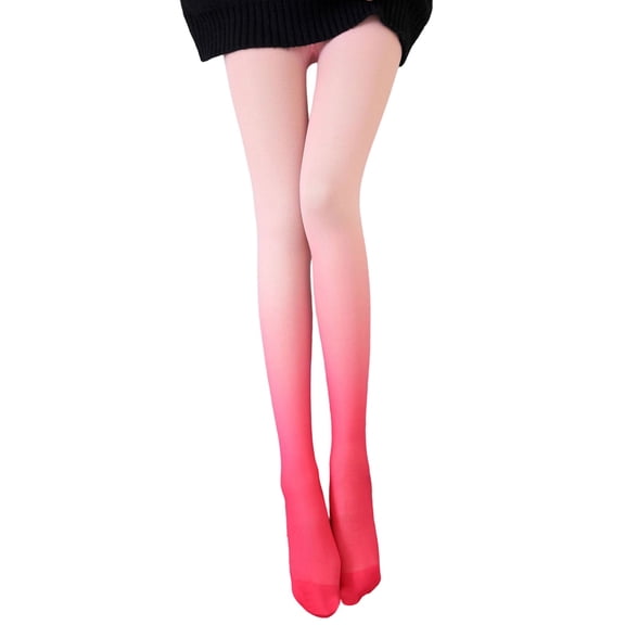 ktowifly Gradient Leggings for Women Fleece Lined Thickened Soft Comfy Winter Pantyhose Warm Trendy Tights