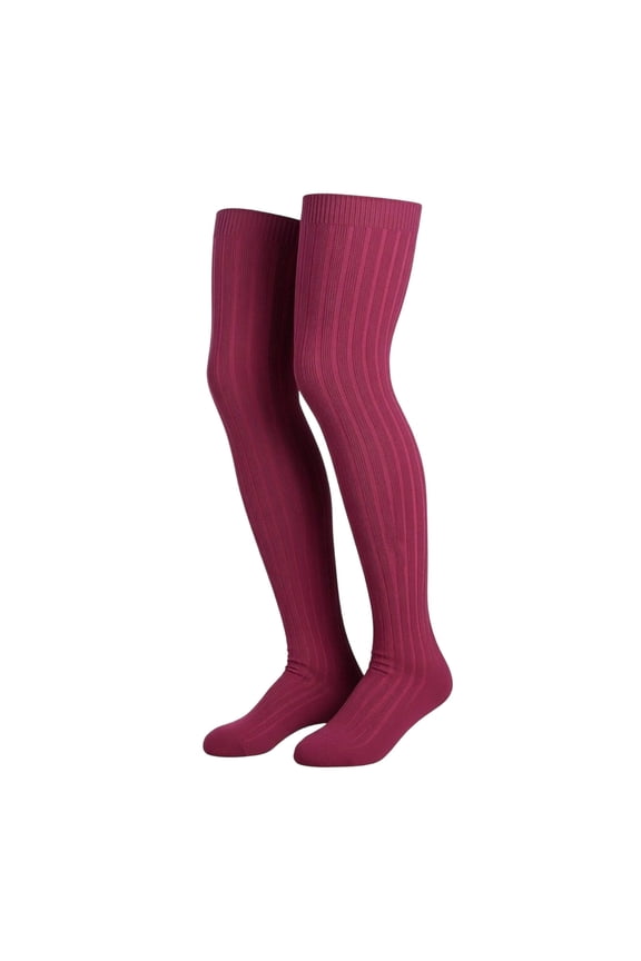 Men Women Golf over Knee Solid Color Cotton Sockings Casual Comfortable Trendy Sock for Dance