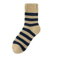 thumbnail image 1 of ktowifly Mens Fleece Lined Thick Warm Socks Striped Soft Comfy Casual Crew Trendy Winter Sock Sleepwear, 1 of 3