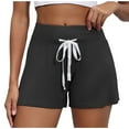 thumbnail image 1 of ktowifly Pajama Shorts for Women Casual Solid Color Cozy Drawstring High Waist Cozy Sleepwear Pjs Pants, 1 of 7
