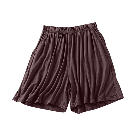 ktowifly Plus Size Pjs Shorts for Women Casual Elastic Waist Soft Comfy Flowy Solid Color Sleepwear Pajama Pants