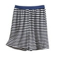 thumbnail image 1 of ktowifly Plus Size Womens Striped Shorts Pajamas Pants Lightweight Casual Elastic Waist Soft Sleepwear, 1 of 3