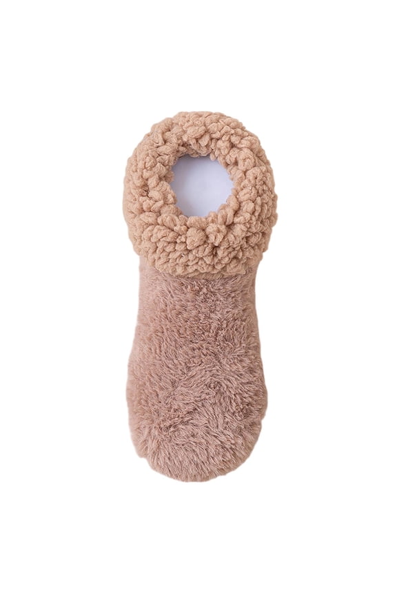 Women Winter Warm Socks Comfortable Soft Solid Color Floor Sleeping Sock for Cold Weather