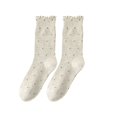 thumbnail image 1 of ktowifly Womens Polka Dots Socks Ruffle Cute Soft Comfy Casual Fashionable Sock Workout Athletic Sportwear, 1 of 1