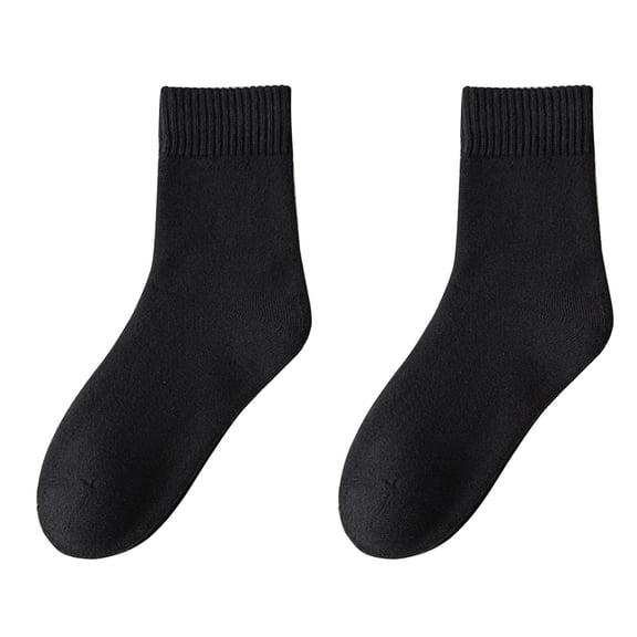 ktowifly Womens Thermal Winter Warm Socks Soft Comfy Solid Color Trendy Sleepwear Sock for Cold Weather