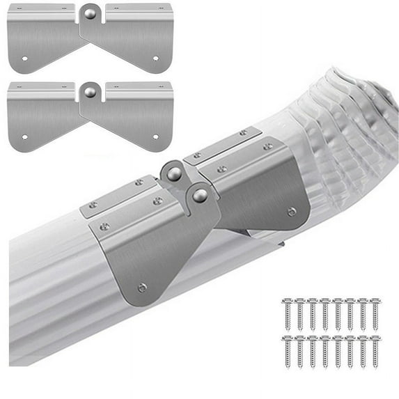 kttectoa 2pcs Gutter Extension Flip-Up Hinge Downspout Convenient DIY Install RecSquare Water Drainage Save Foundation Repairs Christmas Gifts Home