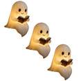 thumbnail image 1 of kttectoa 3pcs Cute Ghost Reading Book Lamp,8.6 in Halloween Ghost Night Light,Light Up Halloween Decor, Ghost Warm Lighted Indoor Figurine Lamps for Party Bedroom Study Room Halloween Decorations, 1 of 7