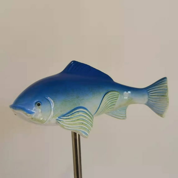 kttectoa Ceramic Fish Garden Sculpture Submersible Outdoor Art Ornament SMount for Patio Yard Lawn Decor 12x5.5x6.2cm Christmas Gifts Home