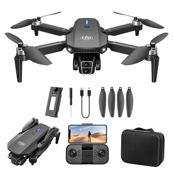 kttectoa Drones Gifts Brushless Motor Drone with 1080P Camera 2.4G WIFI FPV Quadcopter with Headless Follow Me Altitude Hold Obstacle Avoidance Toys Gifts for Kids Adults Christmas