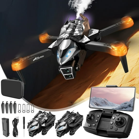 kttectoa Drones Gifts Drone with Spray Function and 1080P FPV Camera Remote Control Toys Gifts for Boys with Altitude Hold Headless Speed Adjustment Christmas