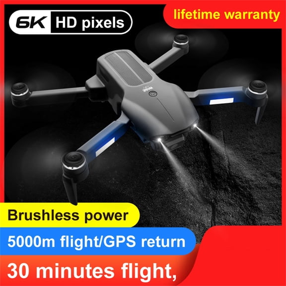 kttectoa Drones Gifts F9 5G WIFI FPV GPS with 6K HD Camera Positioning Brushless RC Drone Christmas
