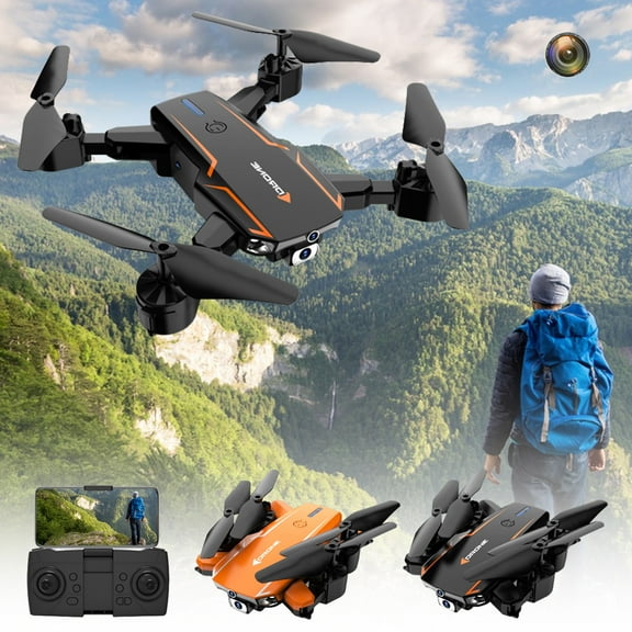 kttectoa Drones Gifts Foldable Drone with Camera HD 1080P Camera FPV Drone for Beginners Gesture Control, Obstacle AvoidanceHeadless Mode , WiFi RC Quadcopter Christmas