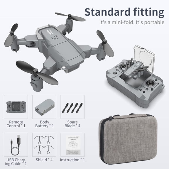 kttectoa Drones Gifts Folding UAV HD Aerial Quadrocopter Long-Endurance Remote Control Aircraft Christmas