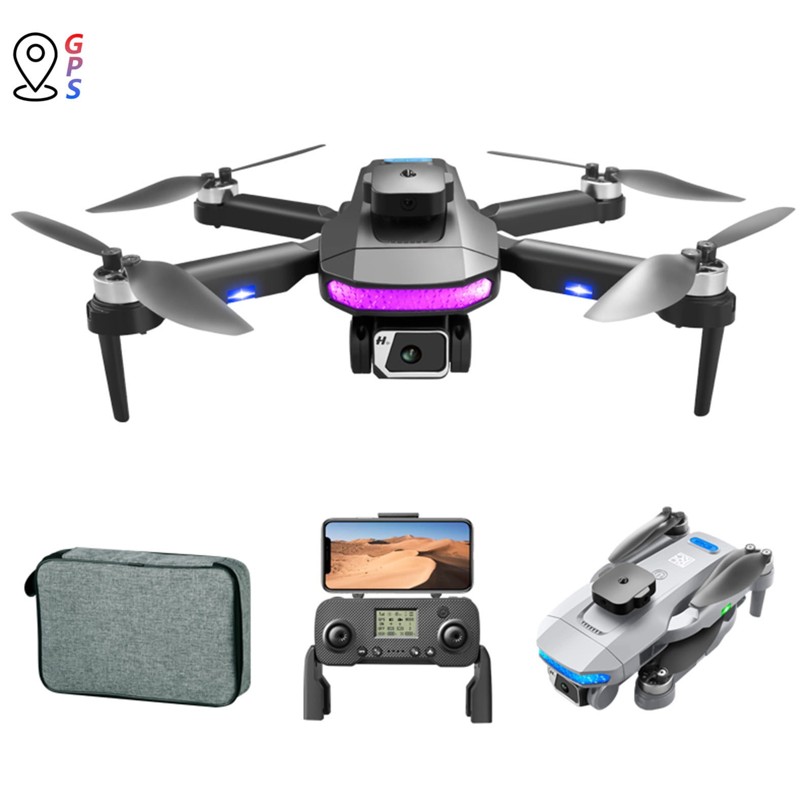 kttectoa Drones Gifts GPS Drone with 4K Camera for Adults, RC ...