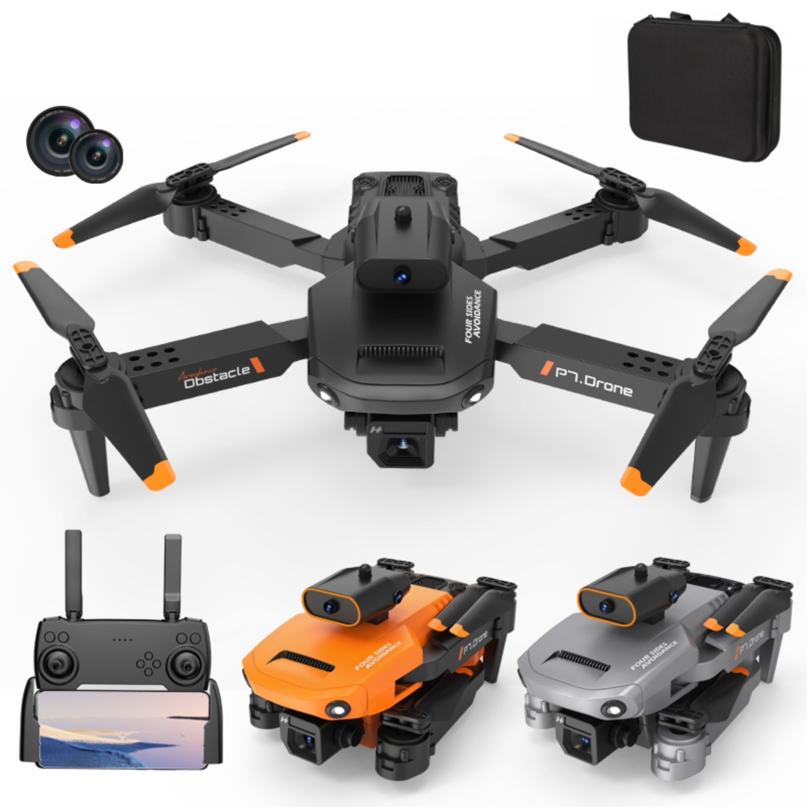 Remote Operated Drones kttectoa Drones Gifts New Remote-controlled Folding Intelligent Four ...