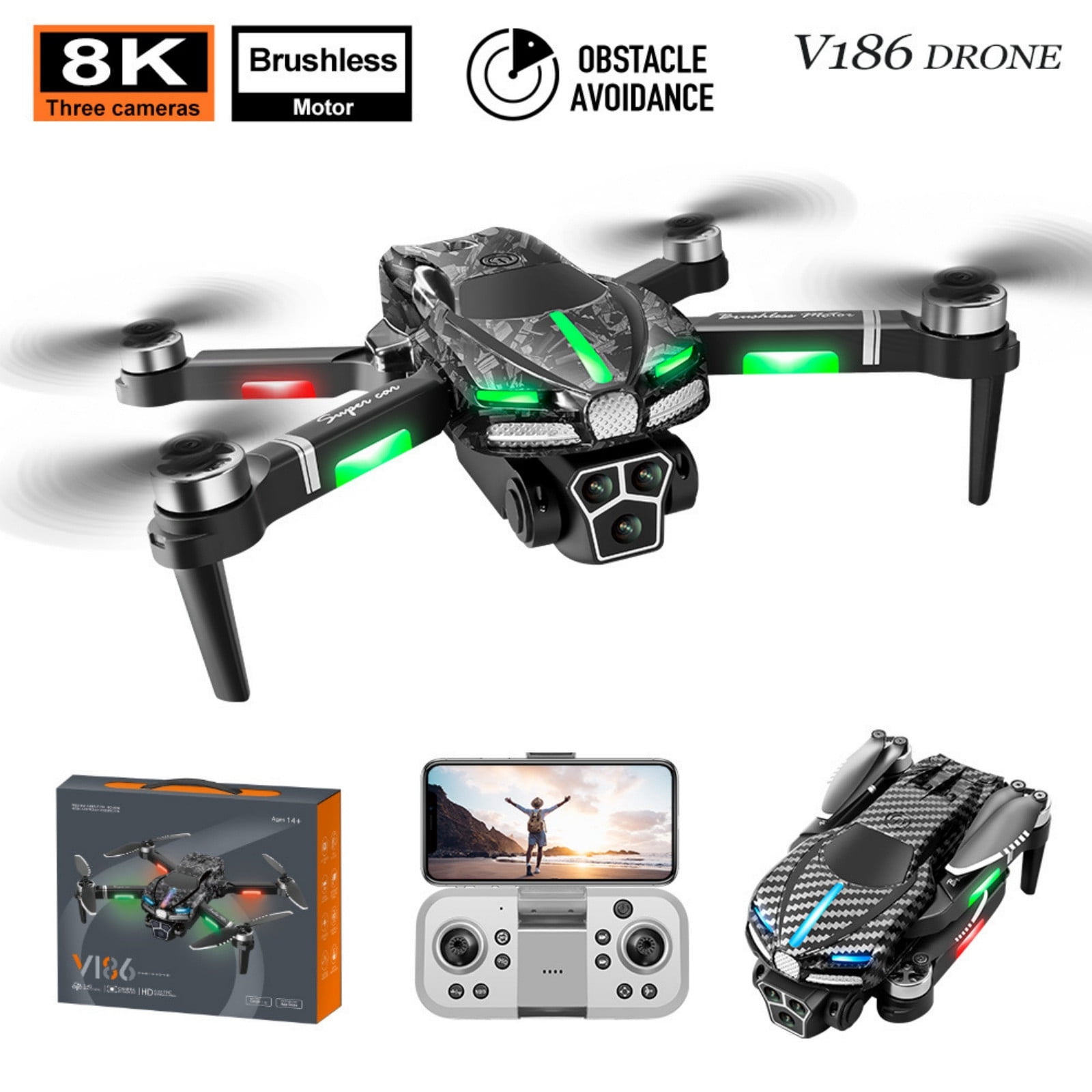 Modulation Gift kttectoa Drones Gifts Optical Positioning Brushless Motor UAV ...