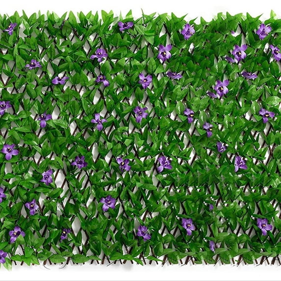kttectoa Expandable Simulated Fence Leaf Wood Frame Garden Backyard Decoration Faux Ivy Green Wall Retractable For Wedding Balcony Home Easy Install 1pc 40in x 8in Christmas Gifts Home