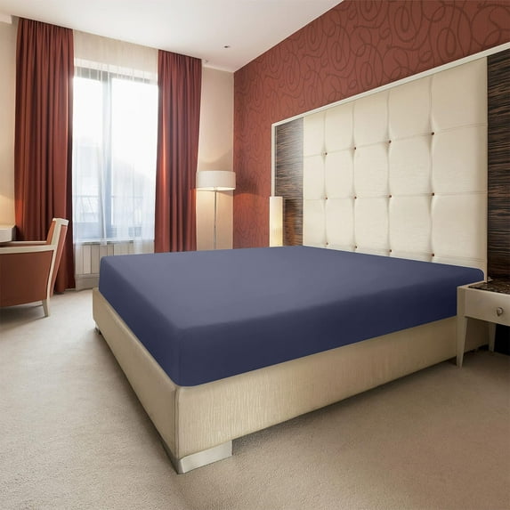 kttectoa Fitted Sheet Bed Sheets Double Bed Fitted Sheet Non-Slip Fixed Bed Cover All-Inclusive Mattress Protection Bed Cover Queen Fitted Sheet Soft Fiber Bed Sheet