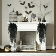 thumbnail image 1 of kttectoa Halloween Decoration Artificial Leaf Rattan Hanging Indoor Home Halloween Christmas Party Fireplace Decoration Home Decor, 1 of 8