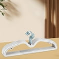 thumbnail image 1 of kttectoa Hangers Clothes Hangers Short Neck Hanger Non-Slip Thickened Clothes Hanger Household Storage Rack Plastic Hanger Space Saving Wardrobe Universal Hanger, 1 of 8