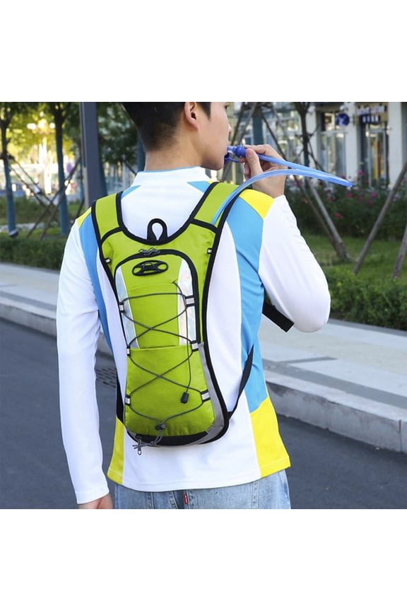 Hydration Backpack Water Pack for Hiking Running Biking Climbing Polyester Padded Straps 16.93x9.06x1.97in Lightweight Christmas Gifts Home