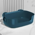 thumbnail image 1 of kttectoa Large Cat Litter Box Spillage Proof Open Tray with Scoop for Pet Supplies Spacious Easy Clean Plastic 15.75x11.42x5.71in Christmas Gifts Home, 1 of 6